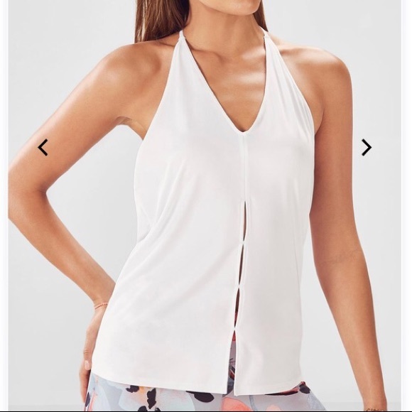 Fabletics Tops - NWOT Fabletics White Halter